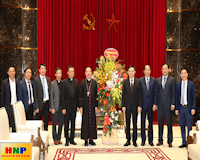 Lãnh đạo Thành phố Hà Nội tiếp đoàn Tòa Tổng Giám mục Hà Nội